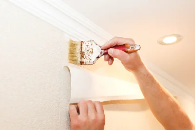 Pose de papier peint à Ribarrouy — revêtements muraux et toiles de verre
